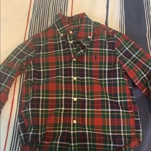 Boys Christmas plaid shirt!!